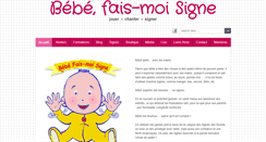 Desktop Screenshot of bebefaismoisigne.com