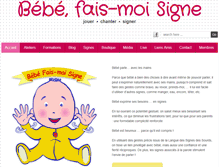 Tablet Screenshot of bebefaismoisigne.com